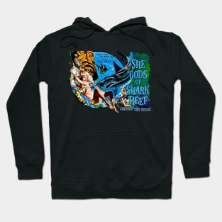 She Gods Of Shark Reef Tiki Vintage Style Hoodie